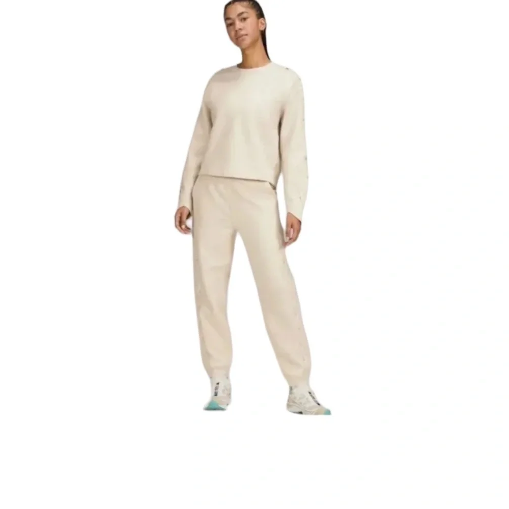LULULEMON Braided Sleeve Pullover in White Opal See Measurements for Size